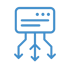 Create an icon what represent the word multi threading dont use text whit the color 5182b8 and remove the backgorund